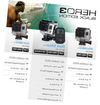Gopro hd hero 3 black vs silver